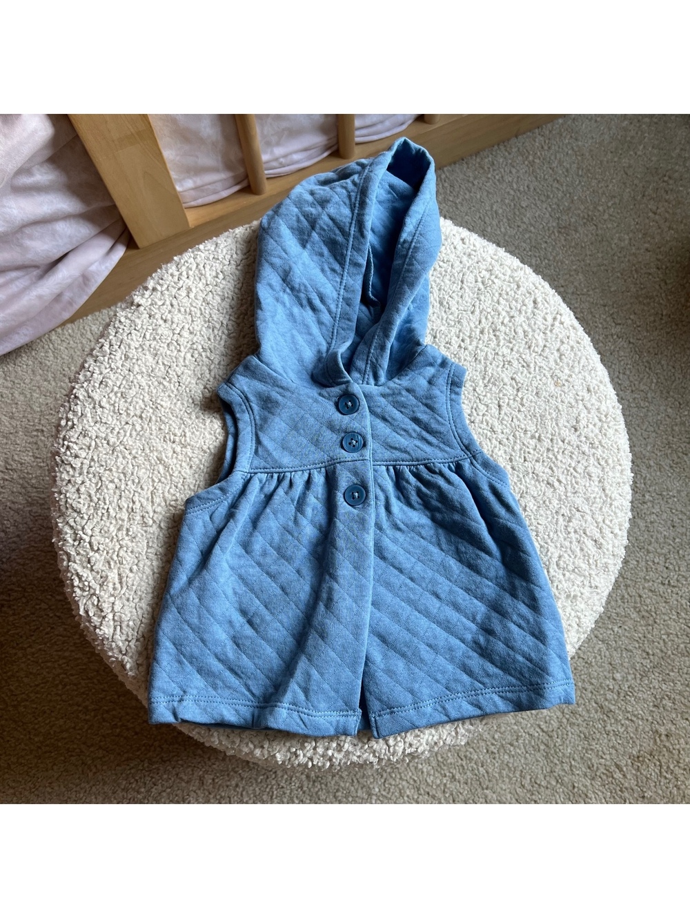 Carter's Baby 3M Blue Quilted Hooded Vest